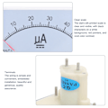 Miniatyrbild 5 av 5: 85C1 DC0-50UA Pekar DC Amperemeter Huvud Ampere Mätare Linjekrets Mätenhet