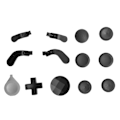 Miniatyrbilde 2 av 5: Gamepad Bytte Joysticker Paddler Tilbehør Erstatning for Xbox One Elite Series 2 Kontroller Svart