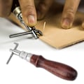 Miniatyrbild 5 av 5: Justerbar Läderkantssömmar Groover Notcher DIY Läderhantverk Groove Verktyg