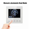 Miniatyrbild 3 av 5: Vägghängd Termostat Programmerbar LCD-Display Touchknapp Värme Digital Termoregulator Temperaturkontroll för Hemrum