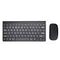 Miniatyrbillede 2 af 5: Trådløst 2.4G USB Ultraslim Bærbart Ergonomisk Slidstærkt Tastatur og Mus Combo til Notebook Computer Sort