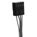 Miniatyrbild 4 av 5: Kylande Fläkt Ultra Tunn 4 PIN PWM Intelligent Hastighetsreglering Chassifläkt med Skruvpåse för Datorchassi