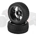 Miniatyrbillede 3 af 5: 2 stk. 1/10 RC Lastbil Gummi Dæk Hjul til ZD Racing On road Bil Blå