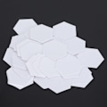 Miniatyrbillede 4 af 5: 100 stk. PatchWork Skabelon Hex Papir Modelboard Quilting Syning Håndværk DIY Syværktøj (22 mm Hex)