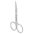 Miniatyrbild 1 av 5: Precision Eyebrow Scissors i Rostfritt Stål med Böjd Mun för Falska Fransar