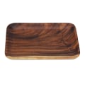 Miniatyrbillede 2 af 5: Elegant Sushi Bakke Snacks Salat Desserter Træ Serveringsfad til Hjem Restaurant 25*17*2cm