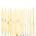 Miniatyrbild 5 av 5: 18 st Rundstickor Dubbelspets Bambu Färg Flexibel Röranslutning Stickverktygssats (80 cm)