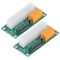 Miniatyrbillede 3 af 5: Dual Strømforsyning Synkroniseringsstarter SATA Interface Dual PSU Adapter 24 Pin Dual Strømstik til BTC Miner