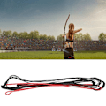 Miniatyrbillede 1 af 5: Nylon Universal Bueskydningsudstyr Forsyninger Buestreng til Recurve Bue Langbue Jagt Sort Rød 12 Tråde 68
