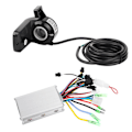 Miniatyrbillede 1 af 5: 36V 350W Vandtæt LCD Display Panel Elektrisk Cykel Scooter Børsteløs Controller Kit