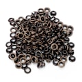 Miniatyrbillede 1 af 5: 100 stk. 5 mm messing dobbeltsidede øjer nitter grommet til bælte sko taske læderhåndværk bronze