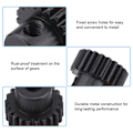 Miniatyrbilde 4 av 4: 6 stk 48DP ￠3.175mm 17T-22T Motor Pinion Gears Deler Sett Kit for 1/10 RC Bilmotor
