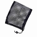 Miniatyrbilde 3 av 5: Svart Nylon Mesh Snørestropp Pose Golfballer Holder Oppbevaringspose (M)