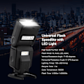 Miniatyrbilde 4 av 5: Andoer Universal Blits Speedlite GN40 Justerbar LED Fylllys On-camera Blits Med Brakett Erstatning for Canon Nikon Olympus Pentax DSLR Kameraer
