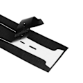 Miniatyrbilde 5 av 5: Midtdeksel for PS5-konsoll, integrert ripebestandig midtstripe-klistremerke for PS5 optisk stasjon-utgave, børstet svart
