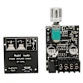 Miniatyrbild 1 av 5: Digital förstärkarkort Bluetooth 5.0 Mini Stereo Förstärkarmodul med Strömbrytare och Justerbar Volym