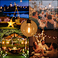 Miniatyrbilde 1 av 4: AC230V Globe LED G40 Pære Lampe 25 Pakk E12 Base Sokkelholder IP44 Vannbestandighet Varm Hvit for Lyslenke Hjemmefest Dekor Bryllup
