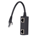 Pikkukuva 4 / 5: RJ45 Jakaja-adapteri 1 Uros - 2 Naarasporttia Ethernet-liitin Verkkoon Kotiin ja Toimistoon