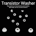 Miniatyrbillede 5 af 5: 100 stk. Transistor Skive Isoleret Plastikafstandsstykke Bøsningsskiver (TW-6)