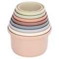 Miniatyrbilde 2 av 5: 8 stk. stablekopper fargelæring rike farger moderne design morsomme pedagogiske leker for babyshowergaver badeleker