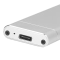 Miniatyrbild 3 av 5: USB C SSD-hölje M.2 NGFF Hög Hastighetsöverföring USB3.0 5Gbps USB 3.1 10Gbps Typ C Metall SSD-hölje för Dator Silver