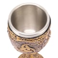 Miniatyrbilde 3 av 5: Nordisk Vikingbeger Retro Resin Rustfritt Stål Ølkopp for Cocktails Whisky Rødvin