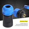 Miniatyrbillede 1 af 5: IP68 SP21 4-benet Vandtæt Plastik Aviation Stik Socket Konnektor (4-benet)