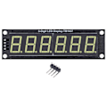 Miniatyrbild 2 av 5: LED-display Digital Tub 6 Siffror 7 Segment Decimal Vitt Ljus Digital Displaymodul