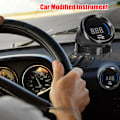 Miniatyrbild 4 av 5: 52mm Avgastemperaturmätare Digital Bil Ext Temp Mätare LED-Display EGT (40-120)℃x10 med Sensor Alarmfunktion för Bil Lastbil Motorcykel