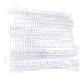 Miniatyrbillede 2 af 5: 20 stk. 30 Huls Løst Blad Plastik Bindingsring Fjeder Spiralringe til A4 Papir 19mm transparent
