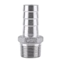 Miniatyrbilde 2 av 4: Rustfritt stål 304 hann-gjenge rørfittings Barb Slange Halekobling (3/4\"x20mm)