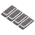 Miniatyrbild 1 av 5: 4-sats 4-siffrig Digital Rörs LED-displaybräda 7 Segment Klockmodul TM1637 0,56 tum Röd MRA041D