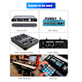 Miniatyrbillede 5 af 5: USB til MIDI Host Guitar Effector MIDI Synthesizer MIDI Generator MIDI Interface Enheder Elektronisk Instrument Udstyr