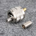 Miniatyrbilde 5 av 5: 5 stk. UHF PL259 hannplugg krympe koaksialkontakt adapter RF-kontakt