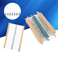 Miniatyrbillede 5 af 5: 600 stk. Lot 1/4W 1% Metalfilmmodstandssæt 10Ω‑1M 30 Værdier Assorterede modstande Hver 20 stk.