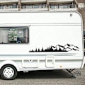 Miniatyrbillede 4 af 5: Universal Vinyl Bilmærkat Karosseri Vindue Kofanger Grafiske Mærkater til Autocamper Bil Lastbil
