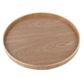 Miniatyrbilde 3 av 5: Rund Form Massivtre Te Kaffe Snacks Mat Serveringsbrett Tallerken Restaurant Brett Tre