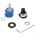 Miniatyrbillede 4 af 5: 3590S-2-104L Trådviklet Potentiometer 100K Ohm med 10 Omdrejninger Tælleurskive Drejeknap
