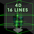 Miniatyrbild 3 av 5: Multifunktionell Nivå Laser Set 16 Linjer 3° Självnivellerande Laser Nivå Golv Nivelleringsverktyg för Konstruktion
