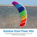 Miniatyrbild 1 av 5: 1,4 m/2 m/2,7 m Färgad Dubbellina Stunt Power Sport Drake Utomhus Strandleksak