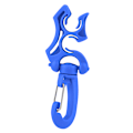 Miniatyrbilde 5 av 5: Dykking Dobbel BCD Slangeholder Klips Regulator Feste Spenne Krok for Snorkling (Blå)