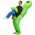Uppblåsbar alienkostym för barn, lämplig för Halloween, rollspel, vacker kostym, grön 120-150cm