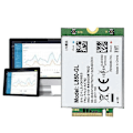 Miniatyrbillede 5 af 5: L850 Wifi-kort + 2 antenner 01ax792 Ngff M.2 modul til T580 X280 L580 T480s T480 P52s
