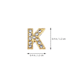 Pikkukuva 2 / 4: 26 kpl Strassikirjaimet Alloy Letters Charm -helmet rannekoruihin