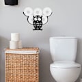 Miniatyrbild 5 av 5: Rolig uggla djur väggmonterad kökspappershållare badrumspappershållare toalettpappershållare handpapper