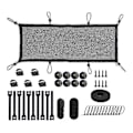 Miniatyrbillede 1 af 5: Kabelstyring Net Kit Under Desk, Kapacitet Kabel Organizer Net Under Desk, Fleksibel Polyester Mesh