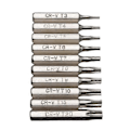 Pikkukuva 1 / 5: 10 kpl CR-V Torx-ruuvibittisettiä T3 T4 T5 T6 T7 T8 T9 T10 T15 T20 Mobiili