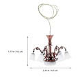 Miniatyrbilde 3 av 4: Miniatyr Modell Lysekrone Lite Hus Taklampe Sandbord Taklampe Modell