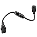 Pikkukuva 1 / 5: Erityinen PDU UPS Virtajohtokaapeli, IEC 320 C14 - C13 Kytkimellä 30cm