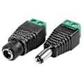Pikkukuva 2 / 5: 6 kpl 5,5 x 2,1 mm naariväli + uros CCTV DC virtapistokkeen sovitin korjausosat
